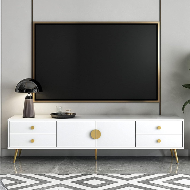 Meuble TV moderne en bois – 160×30×40 cm |– Élégance et rangement intelligent