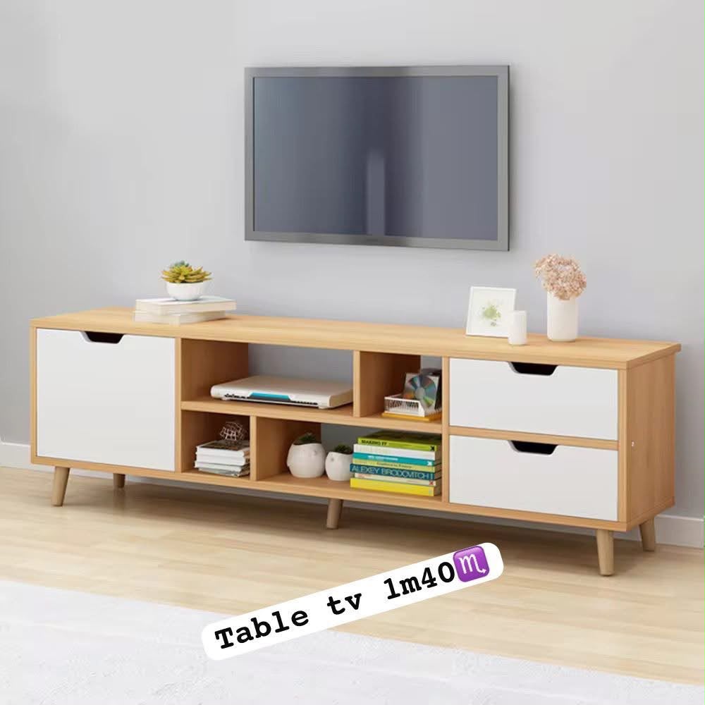Ensemble Table Basse et Meuble TV 1M40 Très luxe