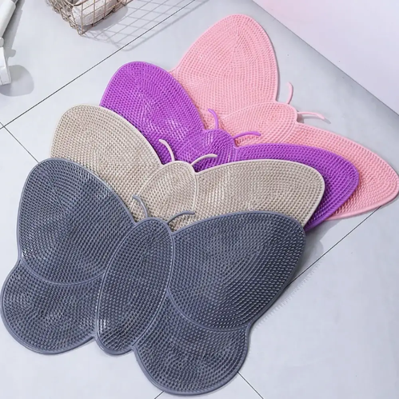 Tapis de Bain Papillon imperméable, antidérapan