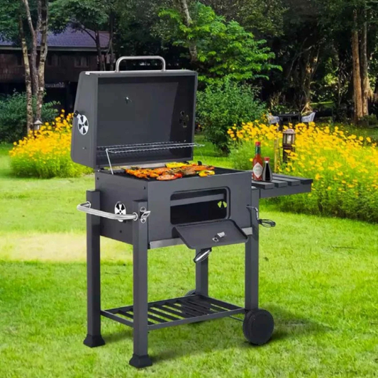 Barbecue à charbon de bois Premium Barbecue à charbon de bois Grill en fonte Grand pique-nique