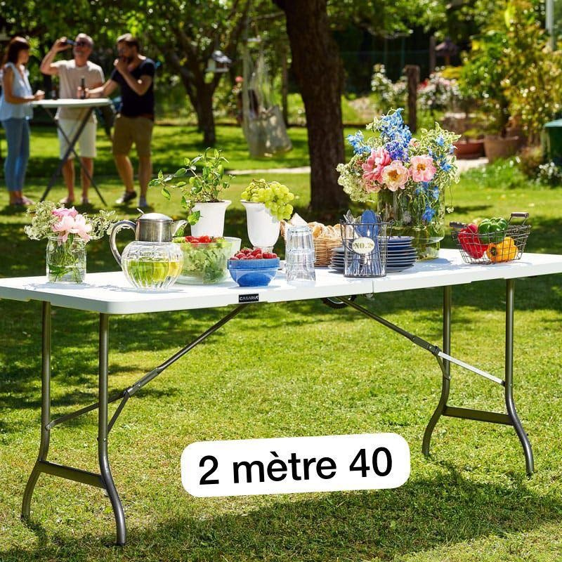 TABLE PLIABLE 2,40M ULTRA SOLIDE