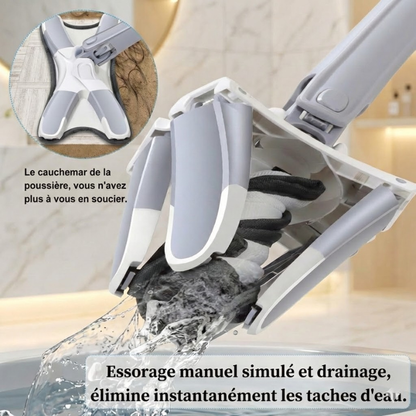 Serpillère plat en forme de X