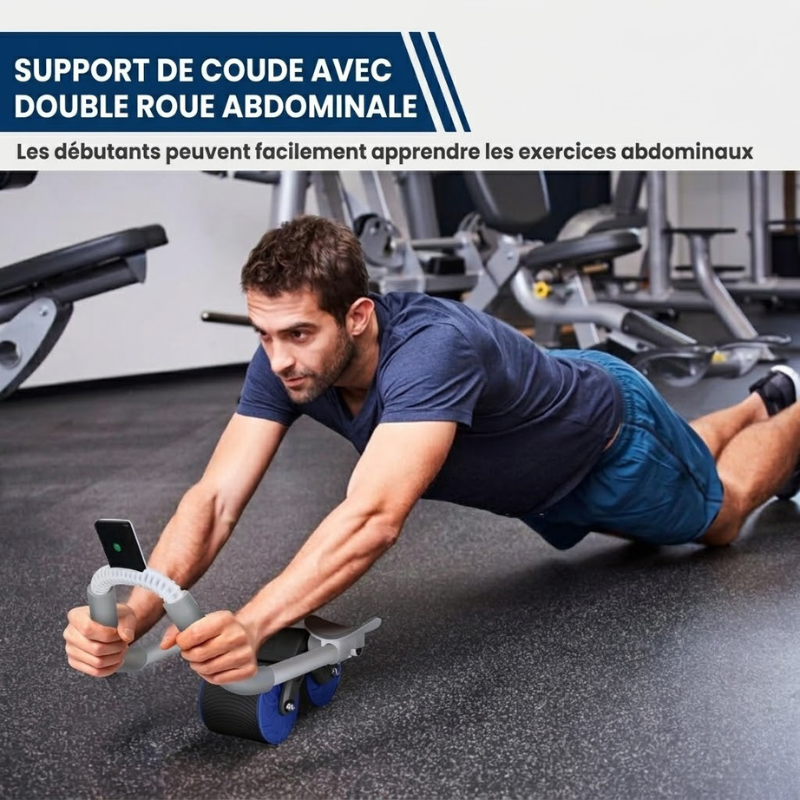 Roue abdominale multifonctionnelle à rebond automatique