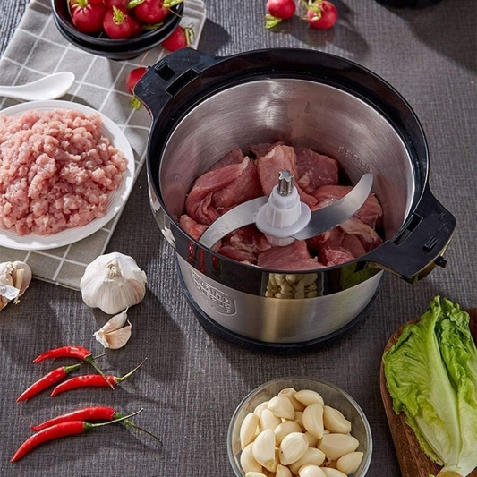 Hachoir électrique 6L pour viande, poisson, fruits et légumes