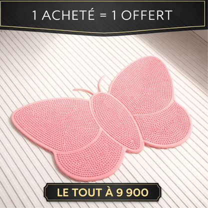 Tapis de Bain Papillon imperméable, antidérapan