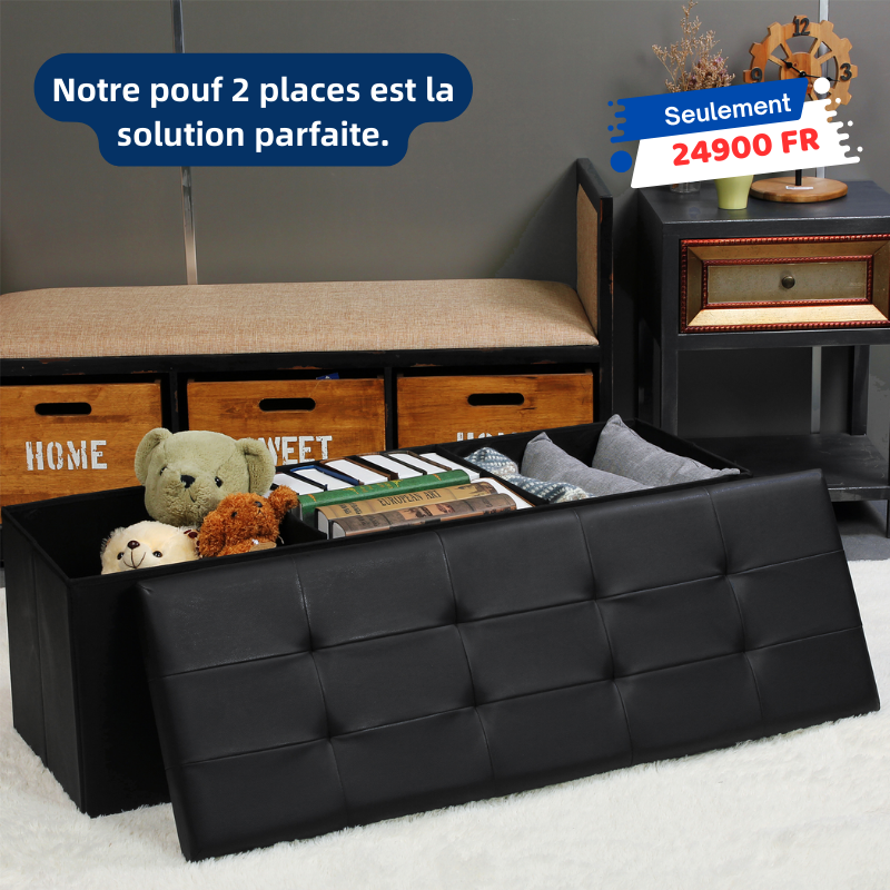 Pouf de Rangement – Charge 300KG