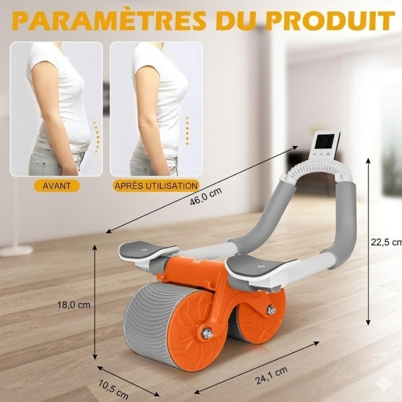 Roue abdominale multifonctionnelle à rebond automatique