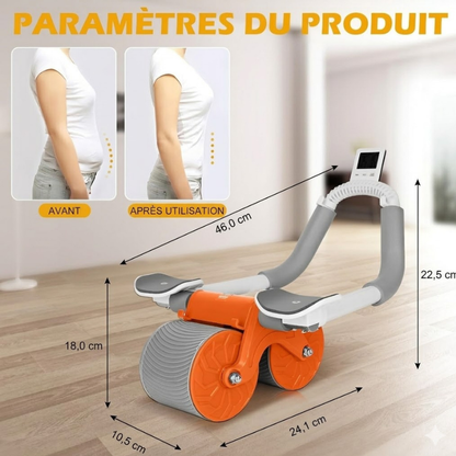 Roue abdominale multifonctionnelle à rebond automatique
