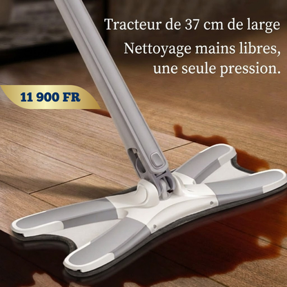 Serpillère plat en forme de X