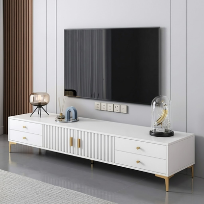Meuble TV moderne en bois – 140×30×40 cm |– Élégance et rangement intelligent