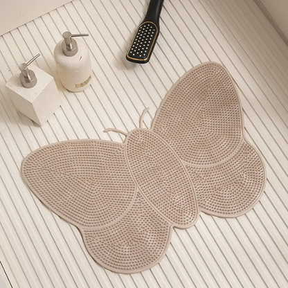Tapis de Bain Papillon imperméable, antidérapan