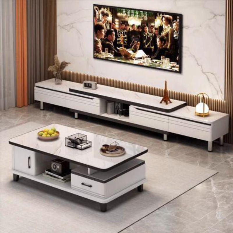 Ensemble Table tv et Table Basse – Idéal pour un Salon Stylé 160×30×40 cm |