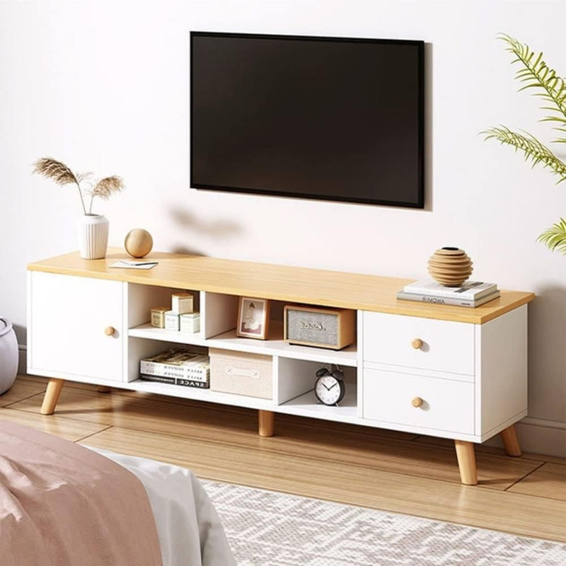 Meuble TV moderne 140 cm – Élégance et rangement intelligent