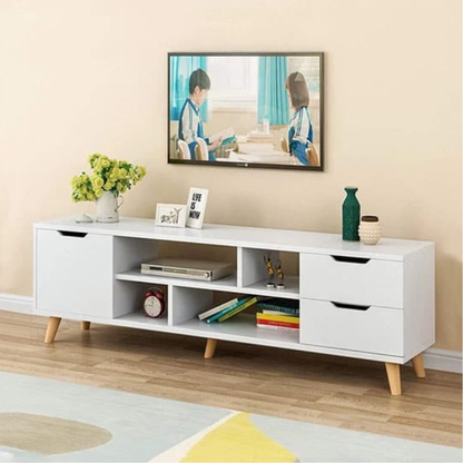 Meuble TV moderne 140 cm – Élégance et rangement intelligent