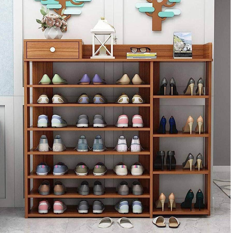 Étagère à chaussures en bois de luxe