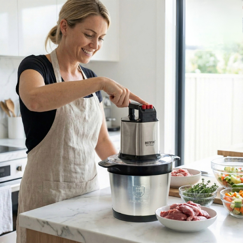 Hachoir électrique 6L pour viande, poisson, fruits et légumes