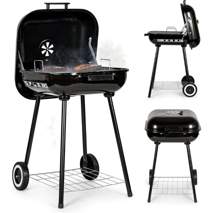 Barbecue à Charbon avec Couvercle & Grande Surface 🔥