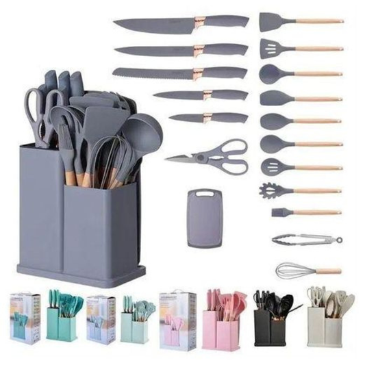 Ensemble de 20 pcs ustensiles de cuisine silicone