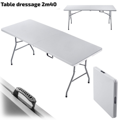 TABLE PLIABLE 2,40M ULTRA SOLIDE