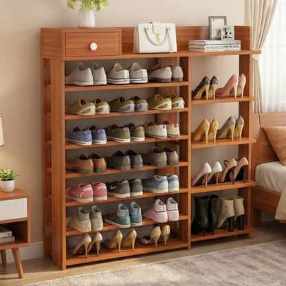 Étagère à chaussures en bois de luxe