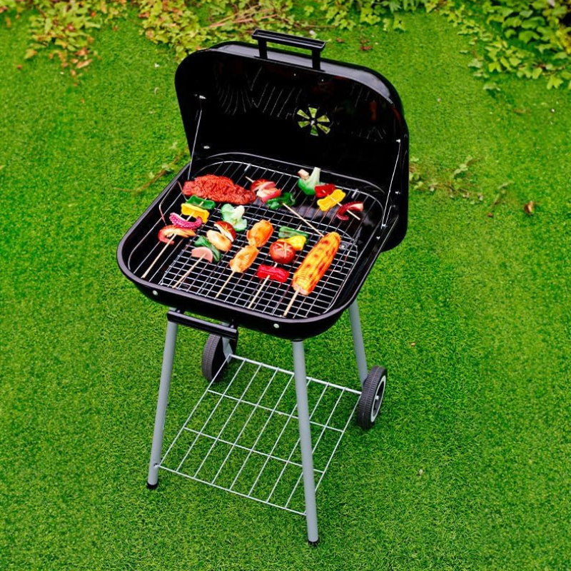 Barbecue à Charbon avec Couvercle & Grande Surface 🔥