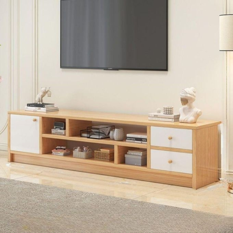 Meuble TV moderne en bois – 160×30×40 cm |Élégance et rangement intelligent