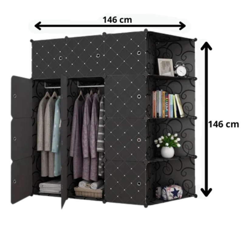 Armoire 3 Battants + Coin Déco