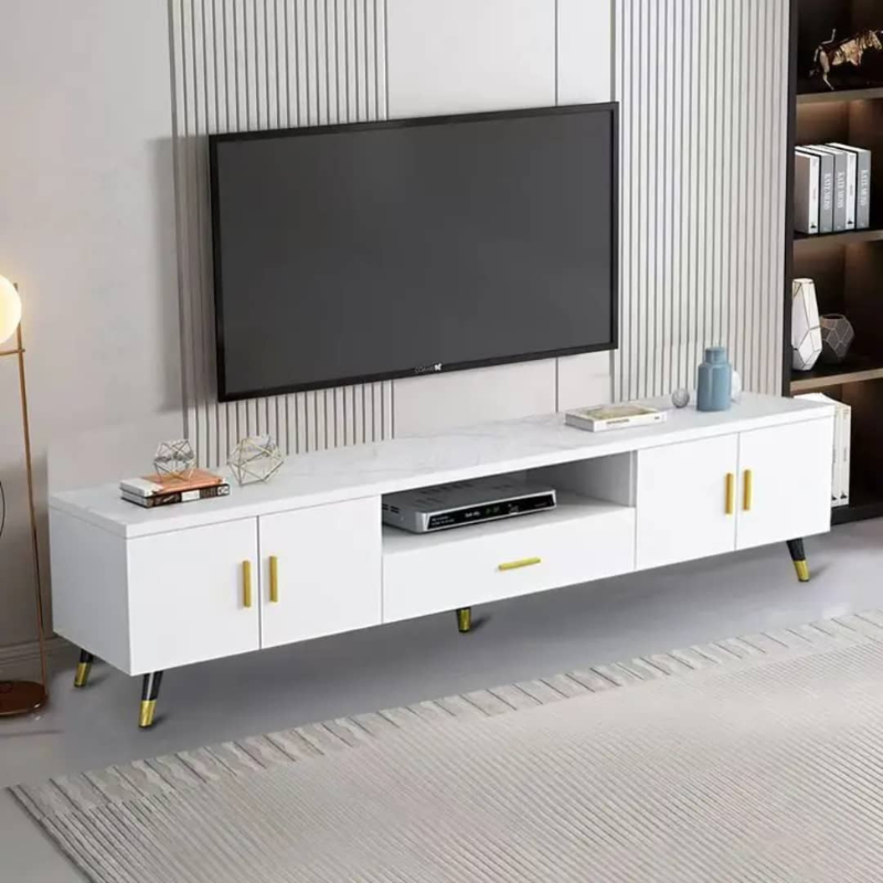 Meuble TV moderne en bois – 160×30×40 cm |– Élégance et rangement intelligent