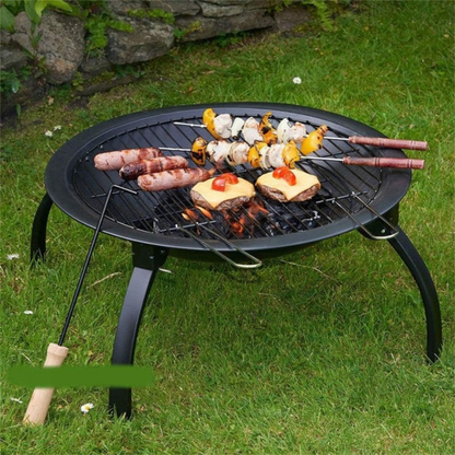 Barbecue Rond avec Couvercle – Idéal Jardin & Pique-nique