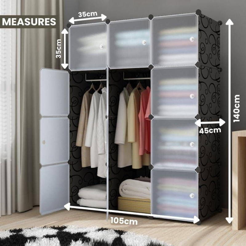 Armoire 3 battants en plastique