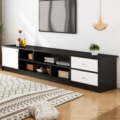 Meuble TV moderne en bois – 160×30×40 cm |Élégance et rangement intelligent