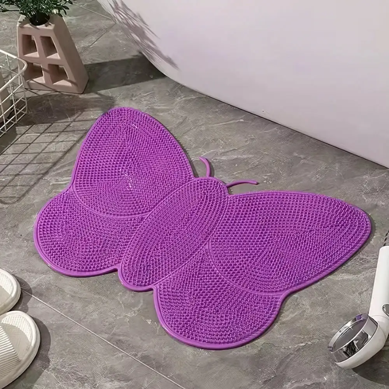 Tapis de Bain Papillon imperméable, antidérapan
