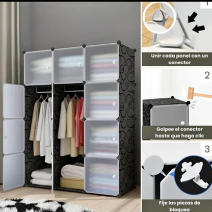 Armoire 3 battants en plastique