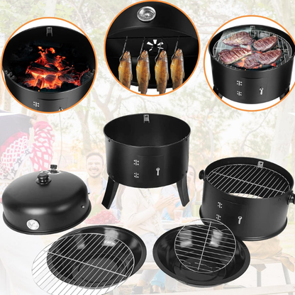 Barbecue Complet 3-en-1 – Grand Modèle Familial