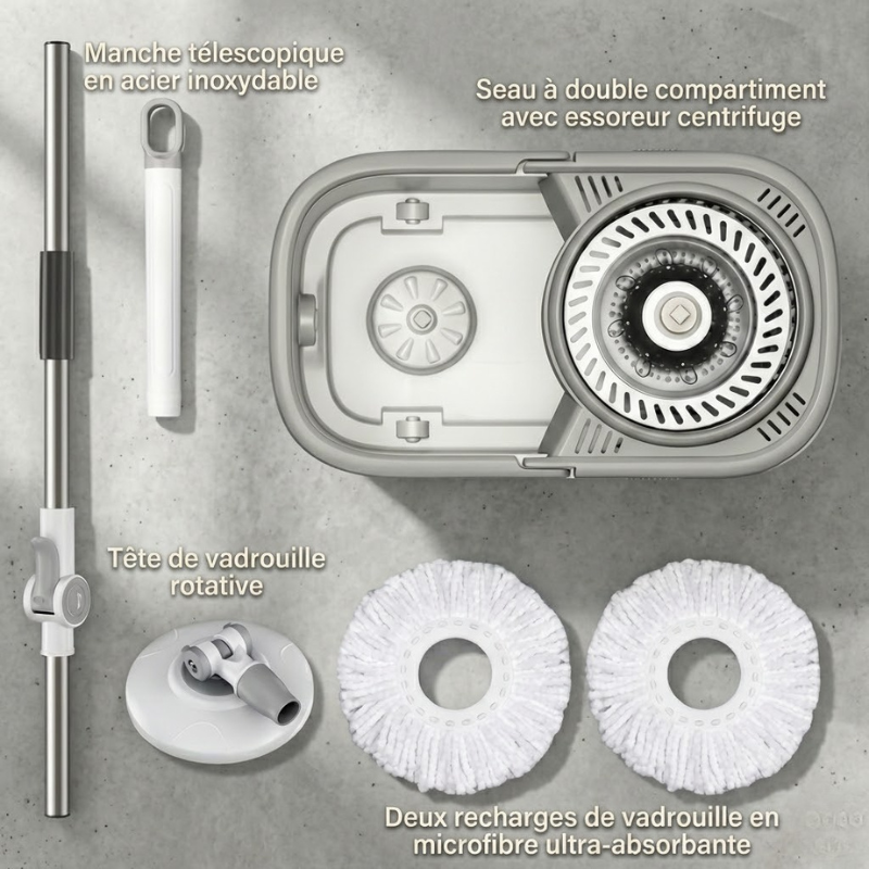 Kit Serpillère Magique 360°