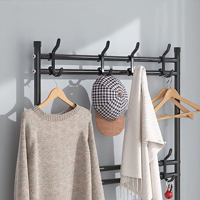 Porte-manteau d’entrée 3 en 1 multifonction avec rangement à chaussures