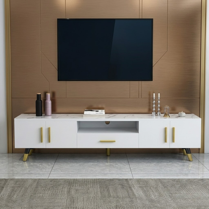 Meuble TV moderne en bois – 160×30×40 cm |– Élégance et rangement intelligent