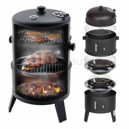Barbecue Complet 3-en-1 – Grand Modèle Familial