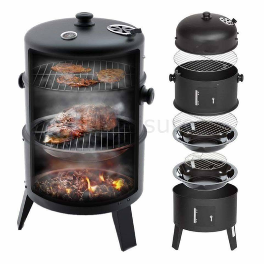 Barbecue Complet 3-en-1 – Grand Modèle Familial