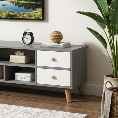 Meuble TV moderne 140 cm – Élégance et rangement intelligent