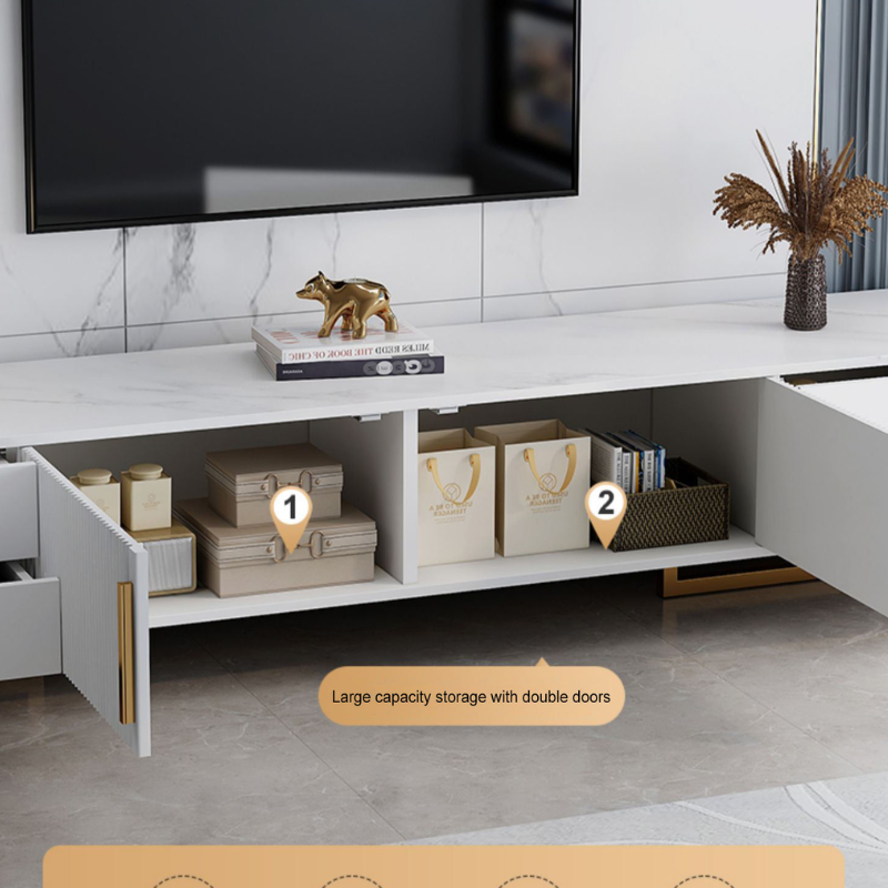 Ensemble Table Basse et Meuble TV –160×30×40 cm |- Table tv et Table Basse très luxe