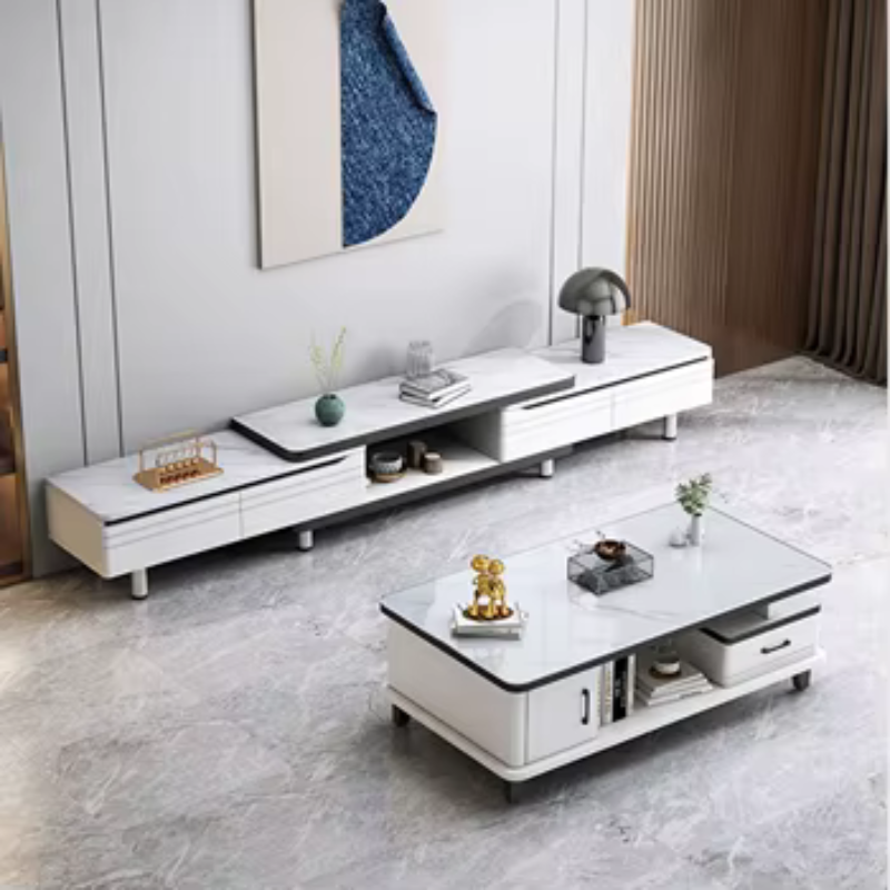 Ensemble Table tv et Table Basse – Idéal pour un Salon Stylé 160×30×40 cm |
