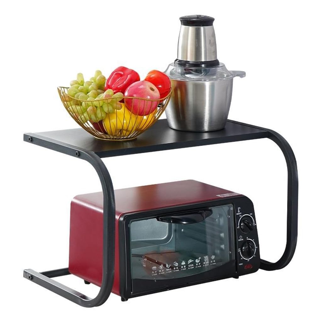 Étagère Cuisine Double Niveau Support Micro-ondes Gain de Place