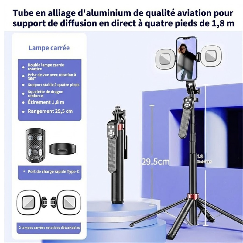Trépied Selfie 180cm P185TK-V2