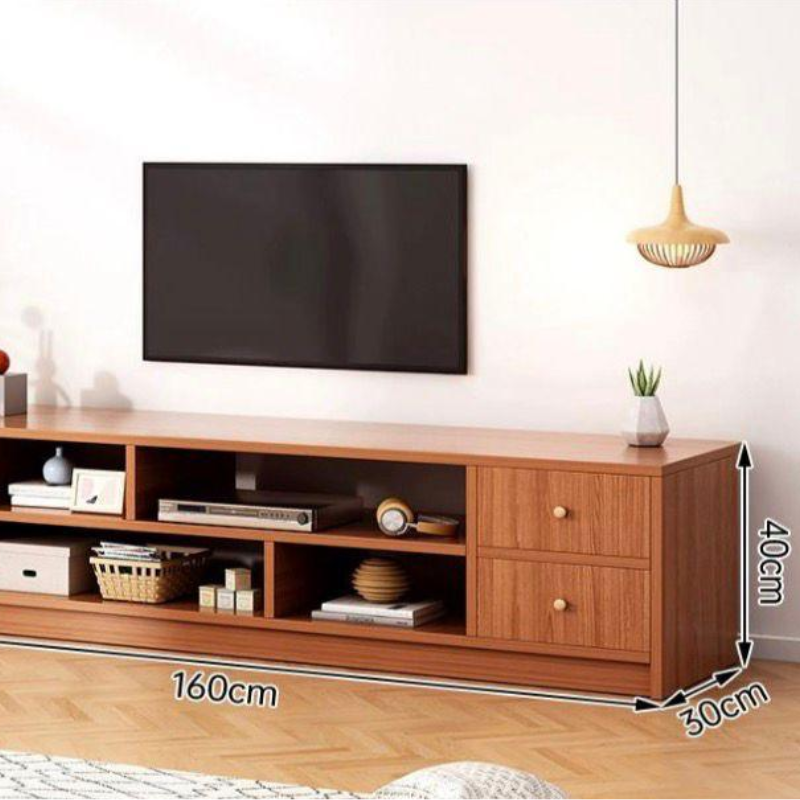 Meuble TV moderne en bois – 160×30×40 cm |Élégance et rangement intelligent