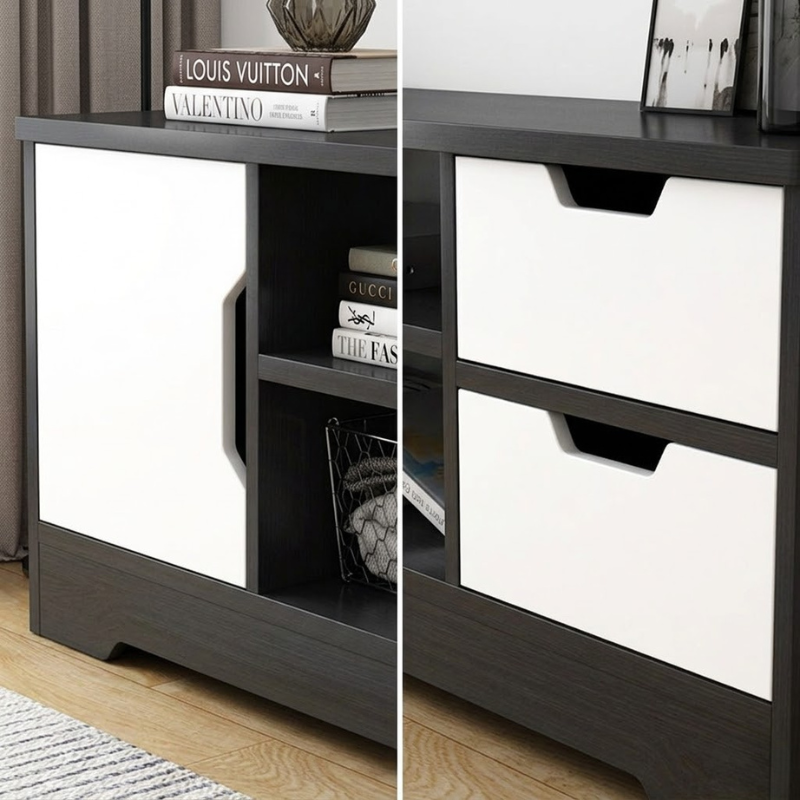Meuble TV moderne 140 cm – Élégance et rangement intelligent