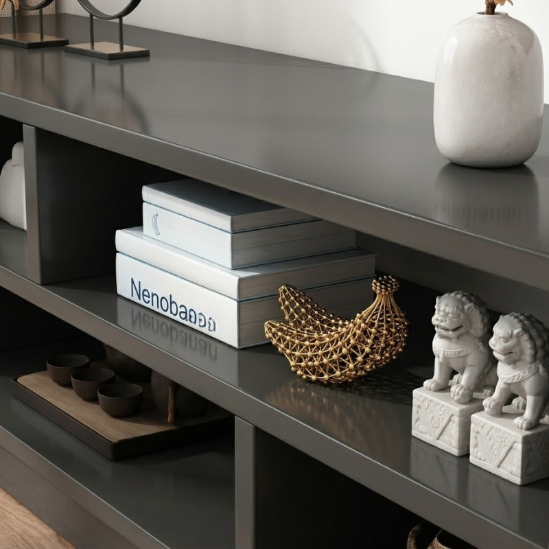 Meuble TV moderne en bois – 160×30×40 cm |Élégance et rangement intelligent