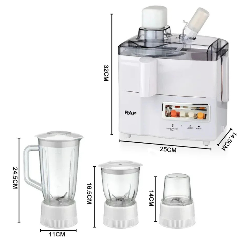 Presse-agrumes Mixeur Hachoir Moulin 1000 W 4 EN 1