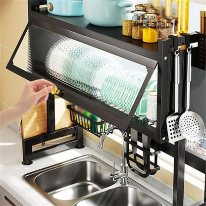 L’égouttoir premium avec protection anti-poussière – Cuisine toujours propre ✅
