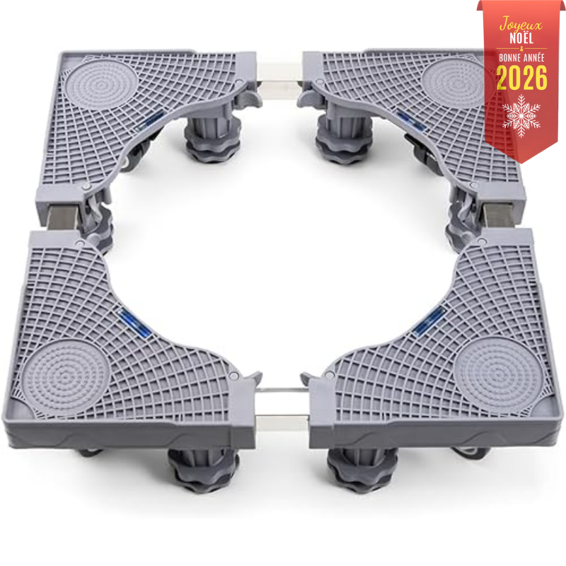 Support FIRGO 300 kg 8 pieds 4 roulettes, anti-vibration & antidérapant